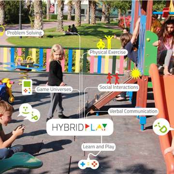 Hybrid Play Turns Playgrounds into Video Games