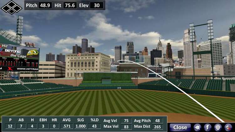 HitTrax Baseball Simulator Brings the Game Inside
