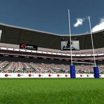 Rugby Simulation on Interactive Multi Sports Simulator