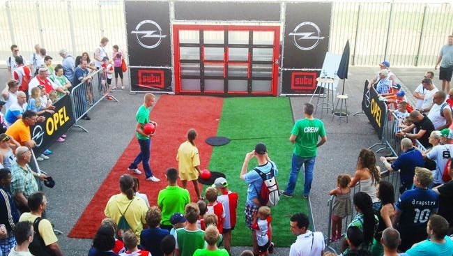 interactive football wall
