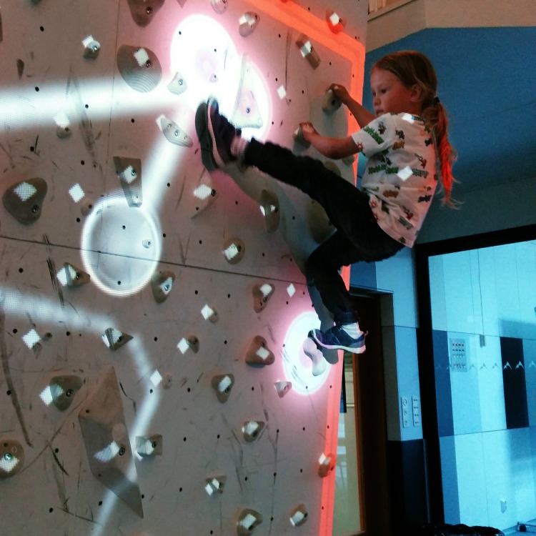 interactive climbing wall
