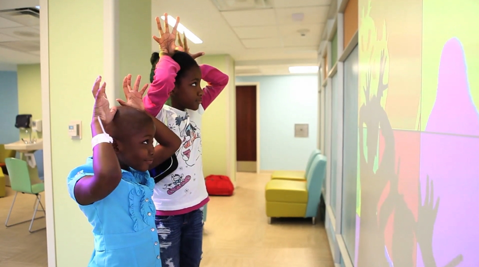 interactive wall game motion tracking