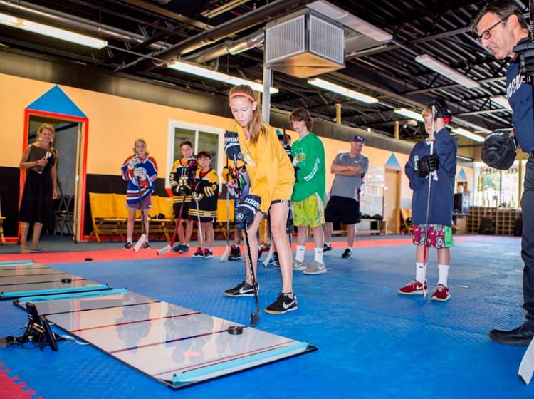 interactive hockey training
