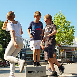 jump stone interactive game